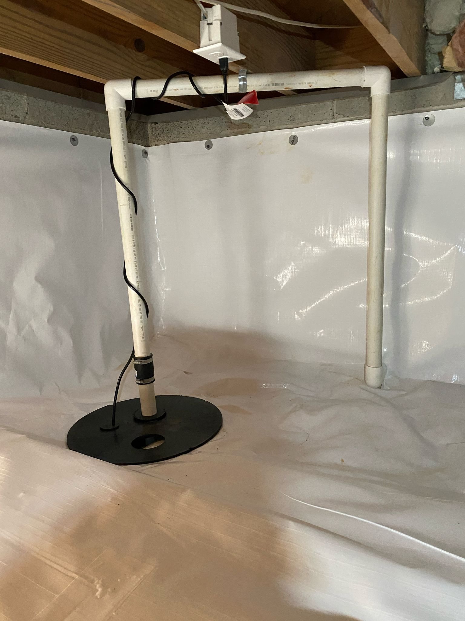 Crawlspaces and Waterproofing of Cumming perimeter drainage system