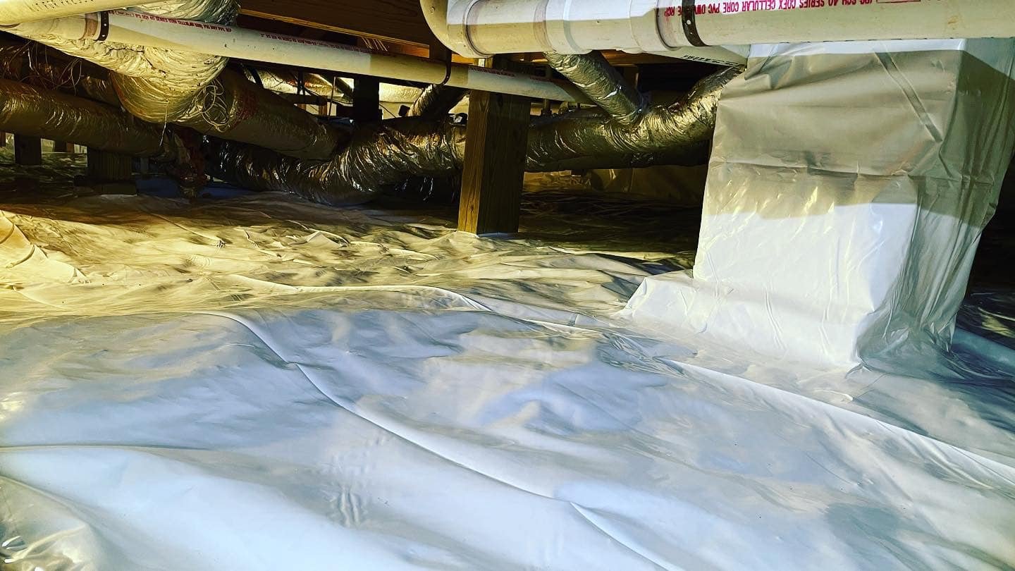 Drainage pipe and gravel backfill: Crawlspaces and Waterproofing of Cumming